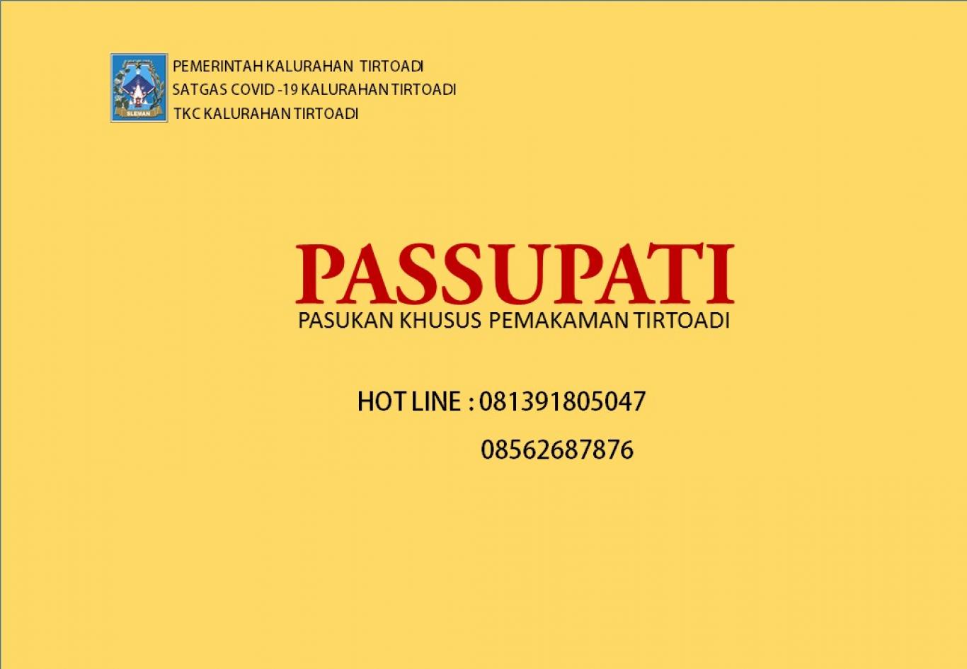 Tim Pemakaman Protokol Covid 19 Kalurahan Tirtoadi