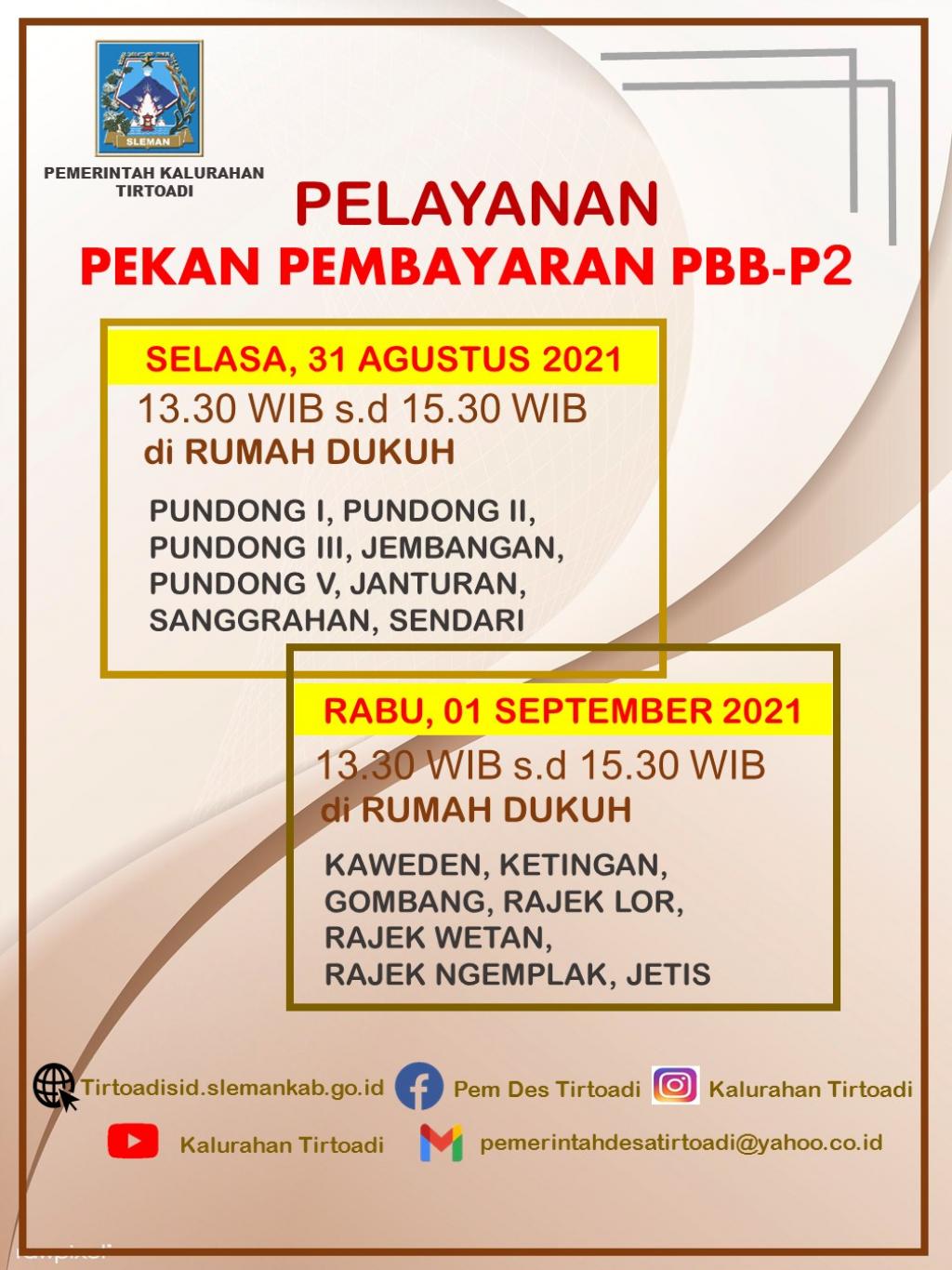 Pelayanan Pekan Pembayaran PBB-P2 Tahap V Tahun 2021