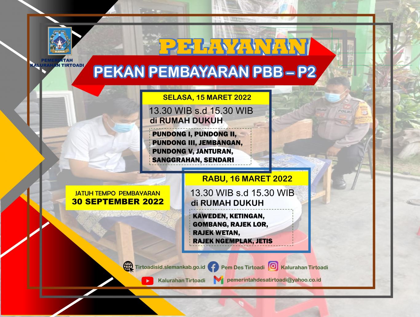 PELAYANAN PEKAN PEMBAYARAN PBB-P2 TAHAP I