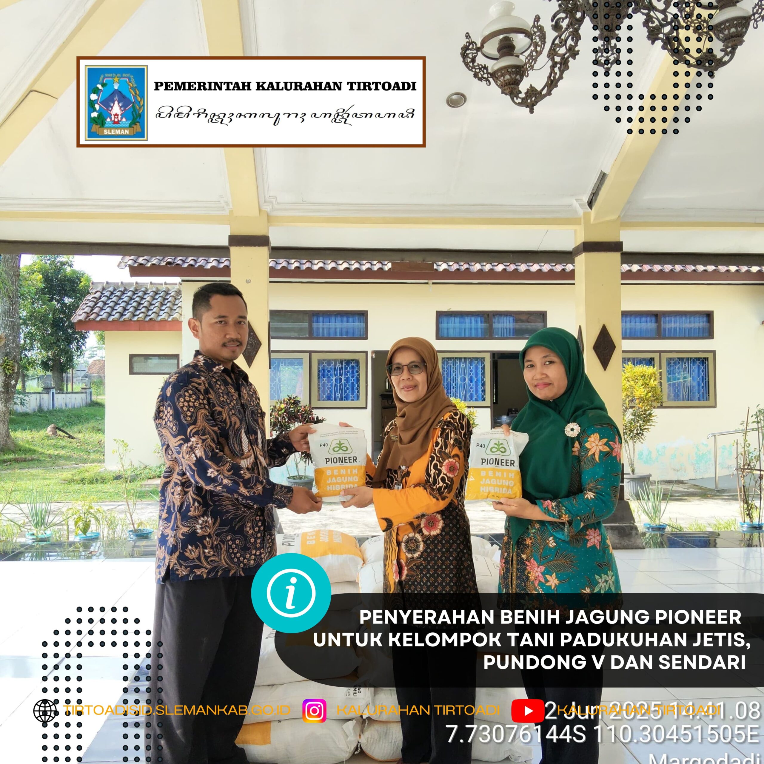 PENYERAHAN BENIH JAGUNG PIONEER