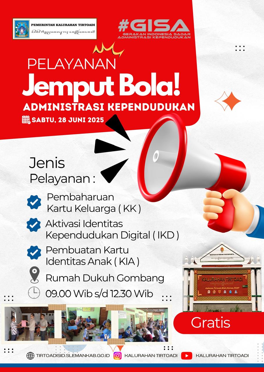 JADWAL PELAYANAN JEMPUT BOLA ADMINISTRASI KEPENDUDUKAN