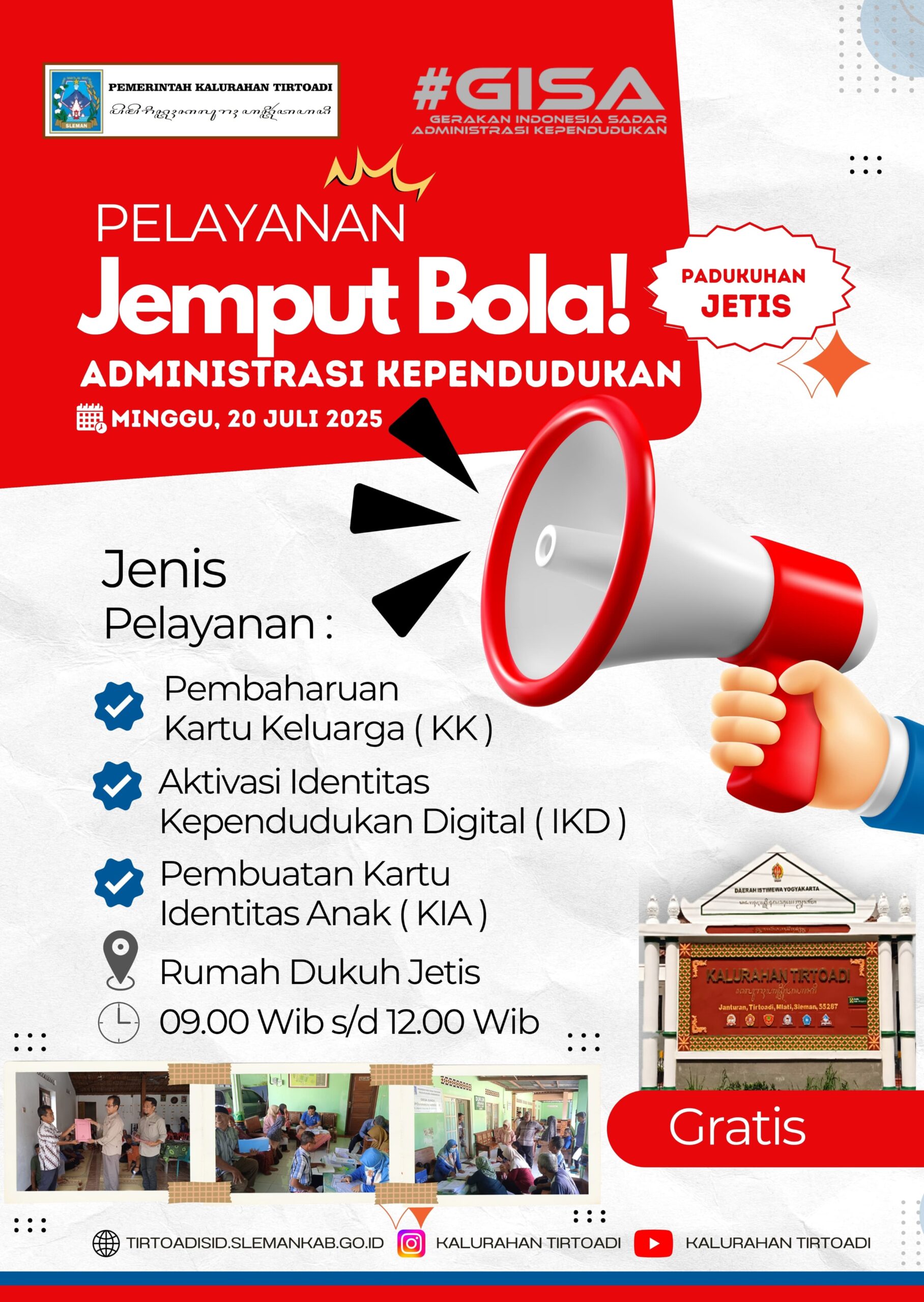 PELAYANAN JEMPUT BOLA ADMINISTRASI KEPENDUDUKAN PADUKUHAN JETIS